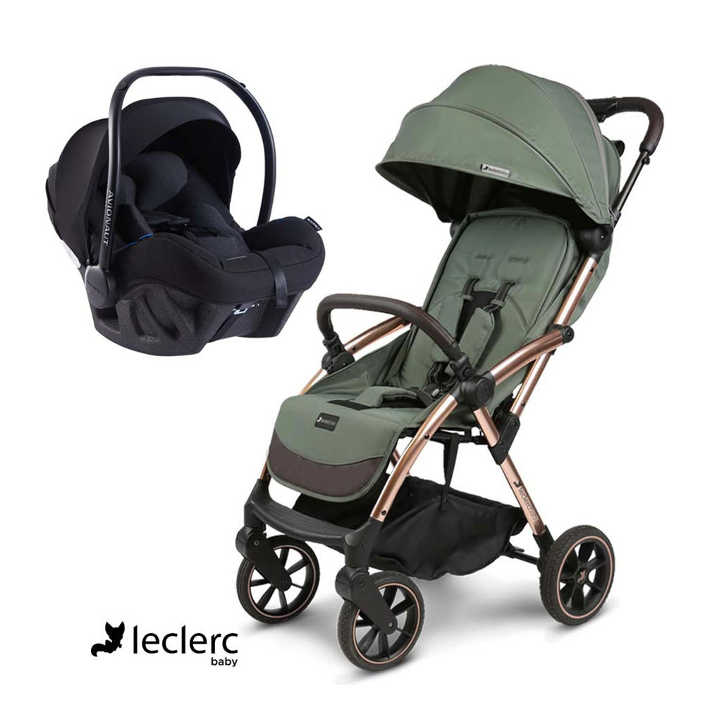 Leclercbaby Influencer XL sportska kolica, Army Green + Autosjedalica B