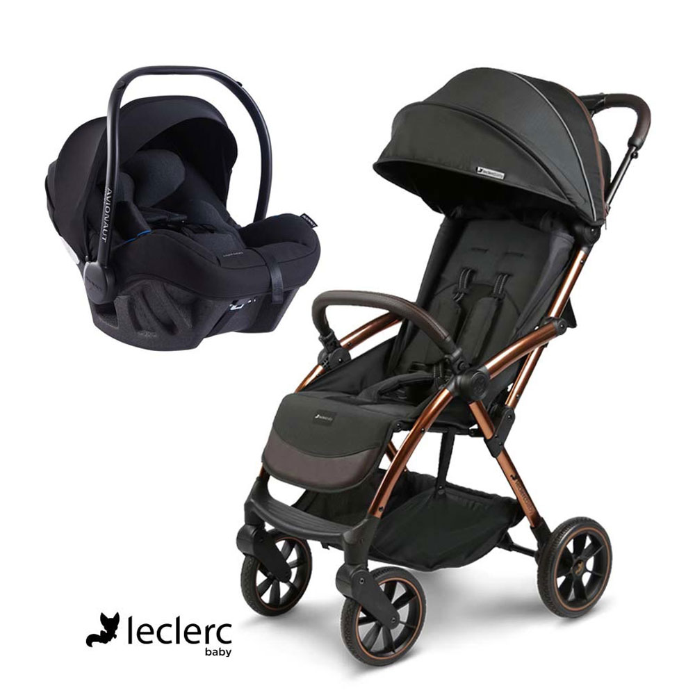 Leclercbaby Influencer XL sportska kolica, Black Brown + Autosjedalica B