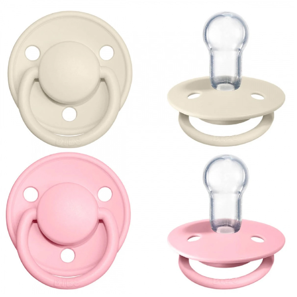 BIBS De Lux dude (silikon) -Ivory/Baby Pink