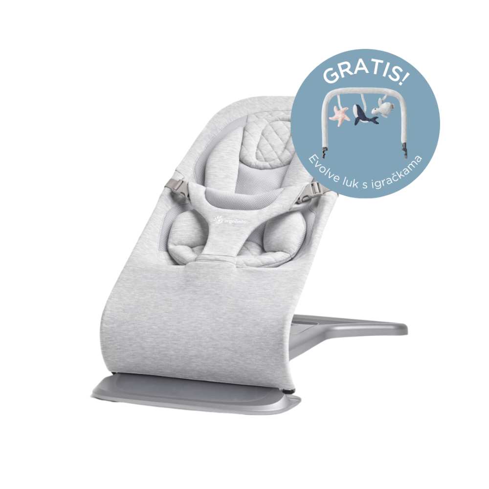 Ergobaby Evolve 3u1 ležaljka, Light Grey