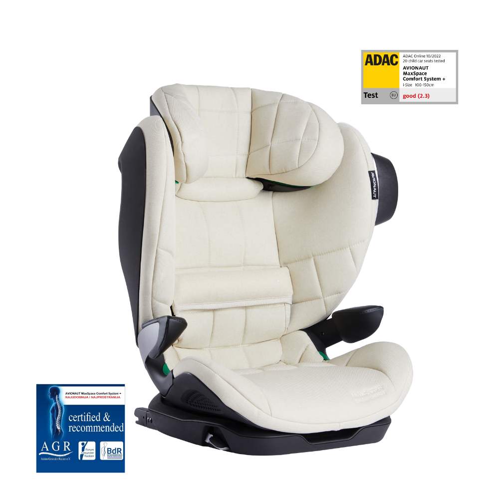 Autosjedalica Avionaut MaxSpace Comfort System + Isofix 15-36 kg (100-150 cm), Beige