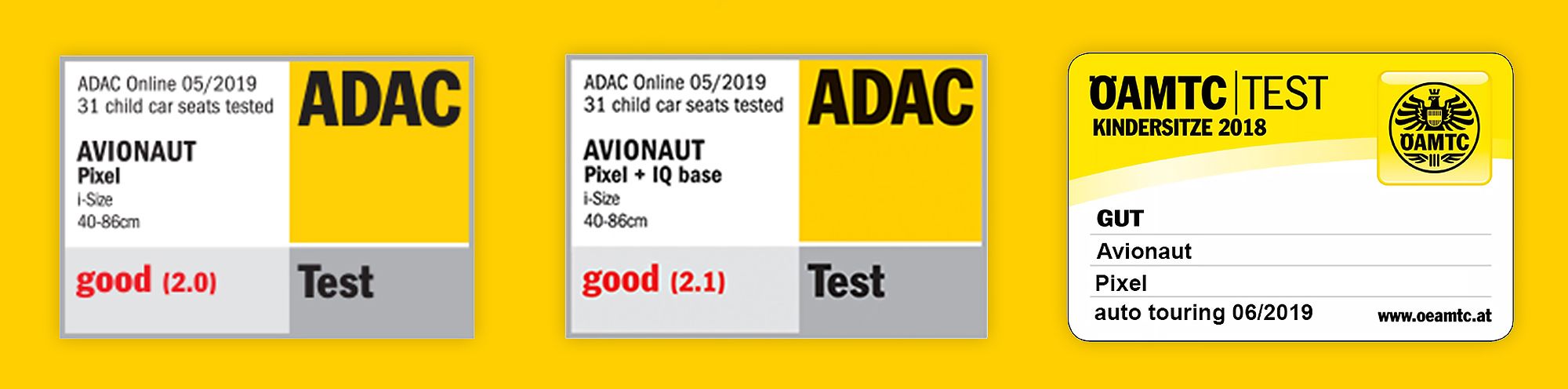 Pixel IQ baza ADAC test OAMTC test